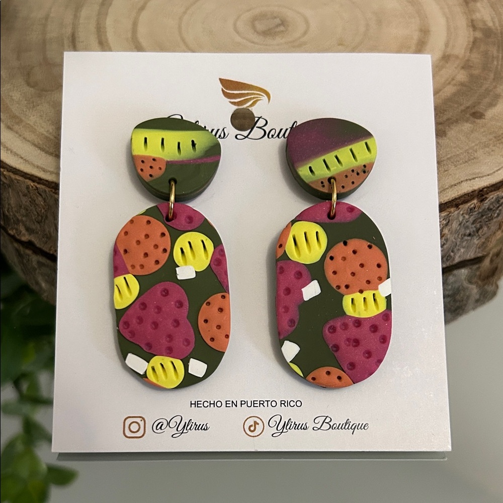 Colorful Patterned Earrings